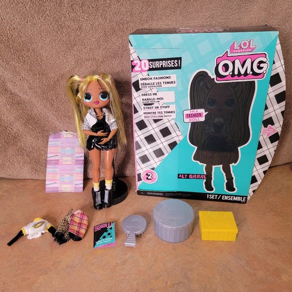 LOL Surprise Dolls OMG DOLL ALT GRRRL GIRL Big Sis Doll Cloth Baby Grunge Sister - Picture 1 of 6